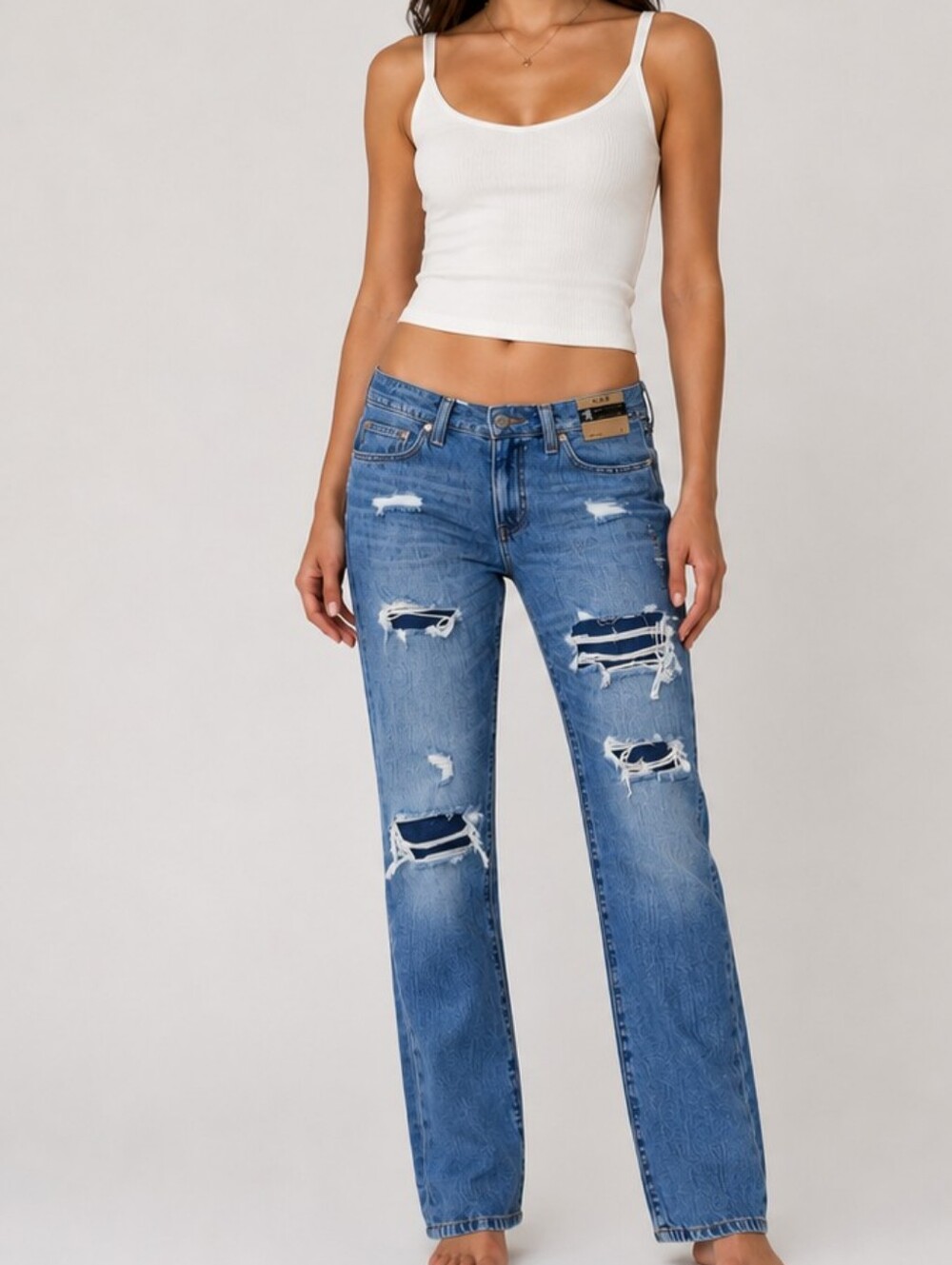 Aeropostale Distressed Boyfriend Jeans Size 2R NWT